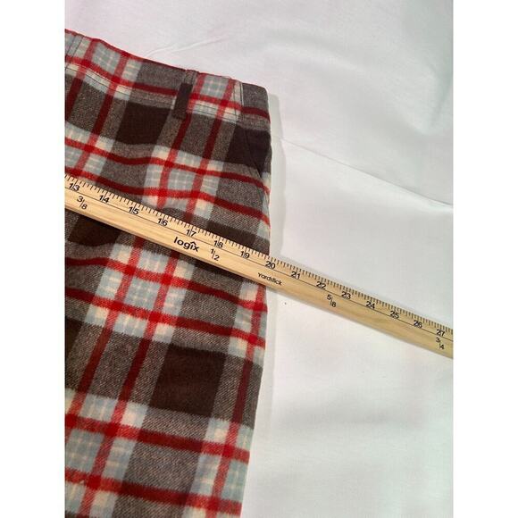 Eddie Bauer Skirt Size 10 Wool Mohair Cashmere Blend Plaid Pencil Knee Length - Picture 7 of 9